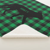 Groene buffels aanpassen Wilde Coyote Dog Sherpa Deken (3/4)