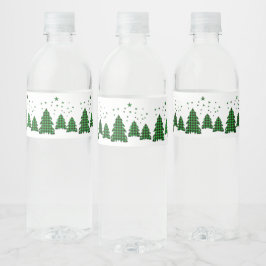 Groene buffels met XMAS-structuur Etiketten op fle