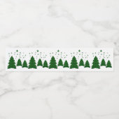 Groene buffels met XMAS-structuur Etiketten op fle (Enkel label)