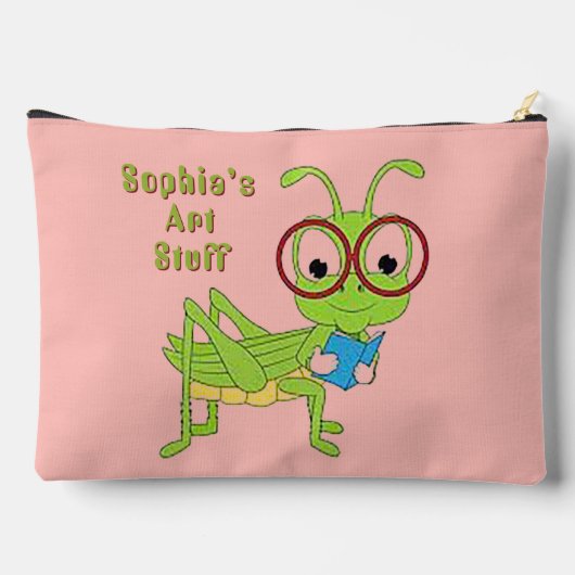 Groene Bug School Benodigdheden Zak Etui (Achterkant)