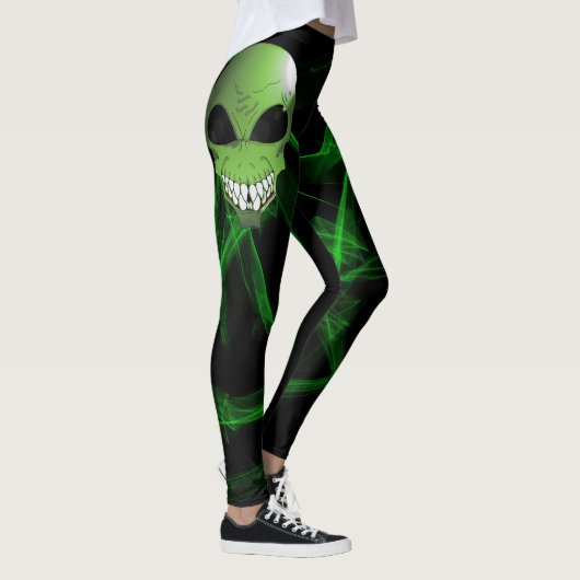 Groene buitenaardse aangepaste leggings (Rechts)