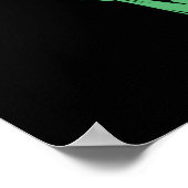 Groene buitenaardse buitenaardse ufo poster (Hoek)