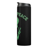 Groene buitenaardse buitenaardse ufo thermosbeker (Geroteerd rechts)