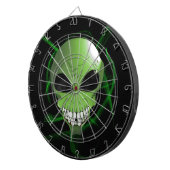 Groene buitenaardse metalen kooisdartboard dartbord (Voorkant Rechts)
