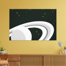 Groene buitenruimte met groene flauwe Saturnus Pla