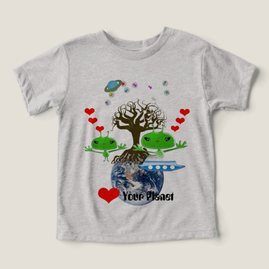 Groene buitenruimtetuigen met ruimtevaartuig (Design voorkant)