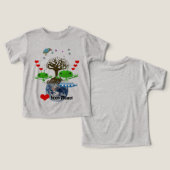 Groene buitenruimtetuigen met ruimtevaartuig (Ontwerp Voorkant & Achterkant)