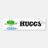 Groene buitenruimtetuigen met ruimtevaartuig bumpersticker (Voorkant)