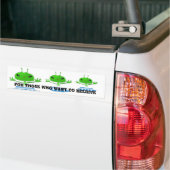 Groene buitenruimtetuigen met ruimtevaartuig bumpersticker (Op Truck)