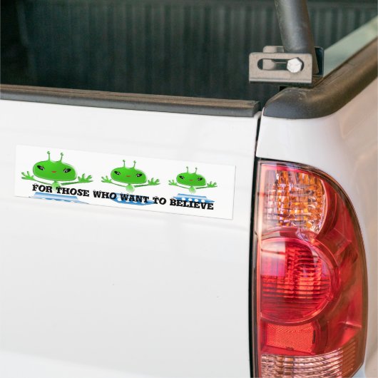 Groene buitenruimtetuigen met ruimtevaartuig bumpersticker (Op Truck)