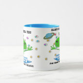 Groene buitenruimtetuigen met ruimtevaartuig mok (Midden)