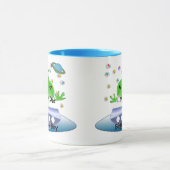 Groene buitenruimtetuigen met ruimtevaartuig mok (Midden)