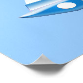 Groene buitenruimtetuigen met ruimtevaartuig poster (Hoek)