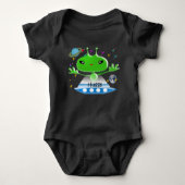 Groene buitenruimtetuigen met ruimtevaartuig romper (Voorkant)