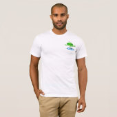 Groene buitenruimtetuigen met ruimtevaartuig t-shirt (Voorkant volledig)