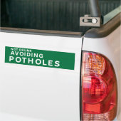 GROENE Bumpersticker met tekst ‘Geen Druk maar Pot (Op Truck)