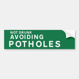 GROENE Bumpersticker met tekst ‘Geen Druk maar Pot
