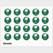 Groene Bumpersticker Ronde Sticker (Vel)