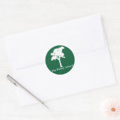 Groene Bumpersticker Ronde Sticker (Envelop)