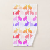 Groene Bunny Easter Bunnies Rabbit Bath Towe Bad Handdoek (Handdoek)