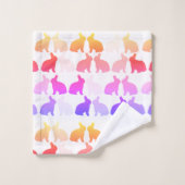 Groene Bunny Easter Bunnies Rabbit Bath Towe Bad Handdoek (Wasdoekje)