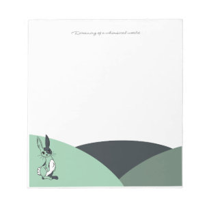 Groene Bunny Notitieblok