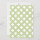 Groene Burger Couples BBQ Baby Shower Invitations Kaart (Achterkant)