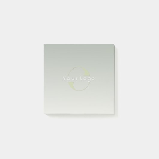 Groene Business logo Bedrijf Promotionele Custom Post-it® Notes (Voorkant)