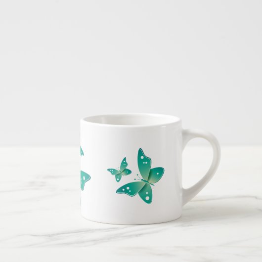Groene Butterflies Espresso Kop (Rechts)