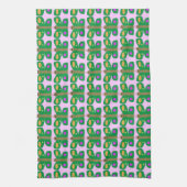 Groene Butterflies-handdoek Theedoek (Verticaal)