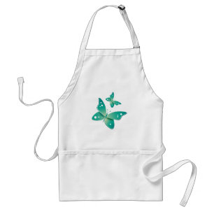 Groene Butterflies Standaard Schort