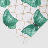 Groene Butterflies Tissuepapier (Detail)
