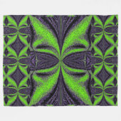 Groene ButterFly 3 Fleece Deken (Voorkant (Horizontaal))