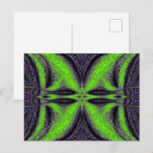 Groene Butterfly 4 Briefkaart (Voorkant / Achterkant)