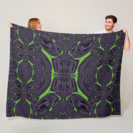Groene ButterFly 5 Fleece Deken