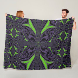 Groene ButterFly 6 Fleece Deken