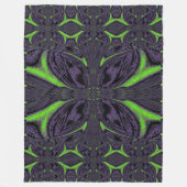 Groene ButterFly 6 Fleece Deken (Voorkant)