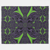 Groene ButterFly 6 Fleece Deken (Voorkant (Horizontaal))