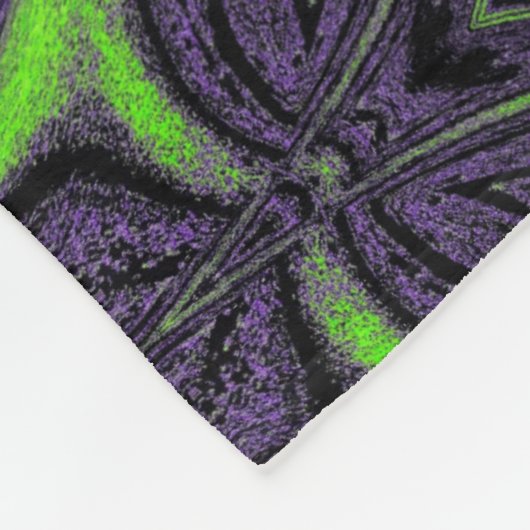 Groene ButterFly 6 Fleece Deken (Hoek)