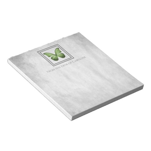 Groene Butterfly - Aangepast Notitieblok (Schuin)