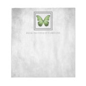 Groene Butterfly - Aangepast Notitieblok (Voorkant)