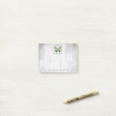 Groene Butterfly Aangepaste notities Post-it® Notes (Op bureau)