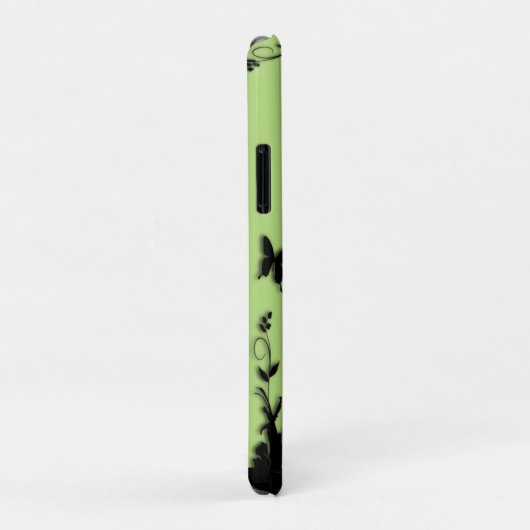 Groene Butterfly Garden Persoonlijke naam Case-Mate iPhone Case (Achterkant/rechts)