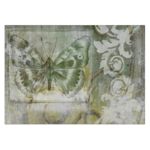 Groene Butterfly Inset with Ironwork Gate Snijplank