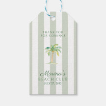 Groene Cabana Strepen Palm Beach Club Dank U