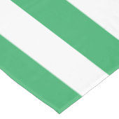 Groene Cabana Stripe & Aangepast Blauw Monogram Tafelkleed (Gekanteld)