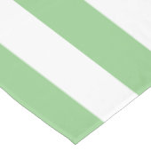 Groene Cabana Stripe en gepersonaliseerd roze mono Tafelkleed (Gekanteld)