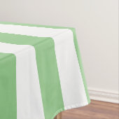 Groene Cabana Stripe en gepersonaliseerd roze mono Tafelkleed (Voorbeeld)