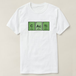 Groene Cacti - Periodieke Lijst van Elementen T-shirt