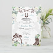 Groene Cacti Westelijke Hoefijzer Charra Quinceane Kaart (Staand voorkant)